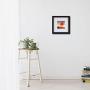 ONE WALL Tempered Glass 1PCS 8x8 Picture Frame with Mats for 5x5, 4x4 Photo, Black Wood Frame for Wall and Tabletop - Mounting Hardware Included