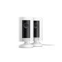 Ring Indoor Cam, Compact Plug-In HD security camera with two-way talk, White, Works with Alexa – 2-Pack