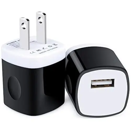 Single Port Wall Charger, 2Pack 5V/1A USB Charger Block Plug Box Power Adapter Cube Compatible iPhone 11/XR/X/8/7/6,Samsung Galaxy S20/10/9/8,Note10/9/8,LG Stylo 6 5 4,Moto,iPad,Android Phone Charger Single Port Wall Charger, 2Pack 5V/1A USB Charger Block Plug Box Power Adapter Cube Compatible iPhone 11/XR/X/8/7/6,Samsung Galaxy S20/10/9/8,Note10/9/8,LG Stylo 6 5 4,Moto,iPad,Android Phone Charger