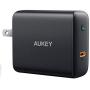 USB C Charger AUKEY 60W PD 3.0 Charger [ GaN Power Tech ] Power Delivery Wall Charger Fast Charger with Foldable Plug for MacBook Pro/Air, Dell XPS 13, HP Spectre, iPhone 11 Pro Max, iPad Pro and More