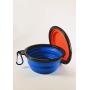 Matrose Red and Blue Dog and cat Collapsible Travel Bowls 350 ml or 12oz Perfect for Small to Medium Pets 2 Pack