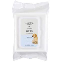 Martha Stewart for Pets Puppy Wipes in Grapefruit | Natural Hypoallergenic Dog Grooming Wipes | Great Dog Wipes for All Dogs and Puppies With Sensitive Skin | 100 Count