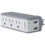 Belkin BST300 3-Outlet USB Surge Protector w/Rotating Plug– Ideal for Mobile Devices, Personal Electronics, Small Appliances and More (918 Joules)