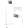 Tablet Floor Stand, Gooseneck Long Arm Cell Phone Holder Mount for 7-13inch Tablet iPad, Including ipad Pro/Mini/Air, Samsung Galaxy Tab,Kindle White Tablet Floor Stand, Gooseneck Long Arm Cell Phone Holder Mount for 7-13inch Tablet iPad, Including ipad Pro/Mini/Air, Samsung Galaxy Tab,Kindle White