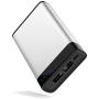 Portable Charger Power Bank Battery - by TalkWorks | 6000 mAh | Cell Phone Backup External Dual USB Power Pack for Apple iPhone 11, XR, XS, X, 8, 7, 6, iPad & Android for Samsung Galaxy - Silver
