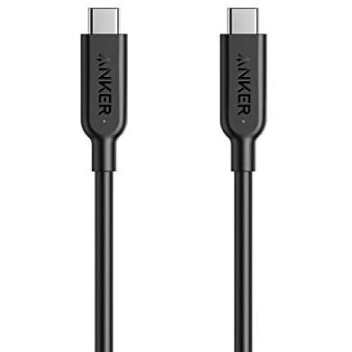 Anker Powerline II USB-C to USB-C 3.1 Gen 2 Cable (3ft) with Power Delivery, for Apple MacBook, Huawei Matebook, iPad Pro 2020, Chromebook, Pixel, Switch, and More Type-C Devices/Laptops