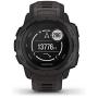 Garmin 010-02064-00 Instinct, Rugged Outdoor Watch with GPS, Features GLONASS and Galileo, Heart Rate Monitoring and 3-axis Compass, 1.27", Graphite (Renewed)