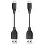 [2-Pack] Anker Powerline Micro USB (4 Inches) - Durable Charging Cable, with Aramid Fiber and 5000+ Bend Lifespan for Samsung, Nexus, LG, Motorola, Android Smartphones and More (Gray)