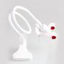 HOOSUN Gooseneck Flexible Long Arms Cell Phone Clip Holder Stand, Lazy Bracket for for iPhone, GPS Devices,Fit On Desktop Bed Mobile Stand for Bedroom, Office,Bathroom, Kitchen (White)