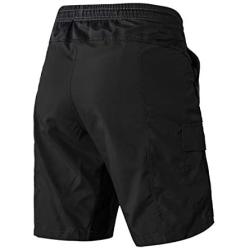 EZRUN Mens 3D Padded Mountain Bike Shorts Lightweight MTB Cycling Shorts
