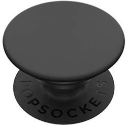 PopSockets: PopGrip with Swappable Top for Phones & Tablets - Black