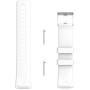 KingAcc Compatible Replacement Bands for Fitbit Versa, Soft Silicone Fitbit Versa Band, Metal Buckle Sport Wristband Strap Women Men Large Small White, Black, Peach, Gray