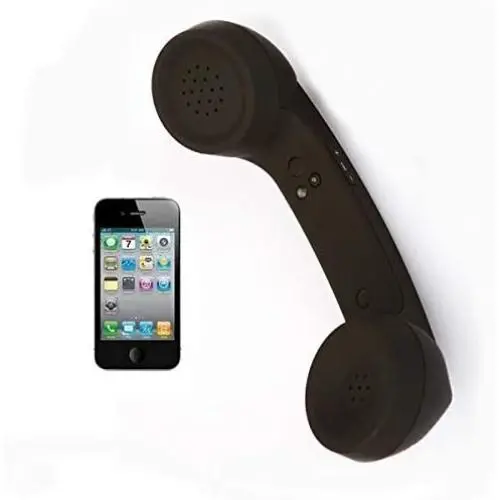 Aoile Wireless Retro Telephone Handset Radiation-Proof Handset Receivers Headphones for Mobile Phone Black Aoile Wireless Retro Telephone Handset Radiation-Proof Handset Receivers Headphones for Mobile Phone Black