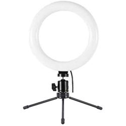 Qibest Practical USB Interface Brightness Adjustable with Small Gimbal and Tripod Fill Light On-Camera Video Lights