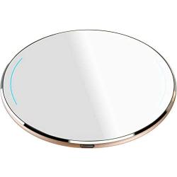 TOZO W1 Wireless Charger Ultra Thin Aviation Aluminum CNC Unibody Fast Charging Pad Gold (NO AC Adapter)