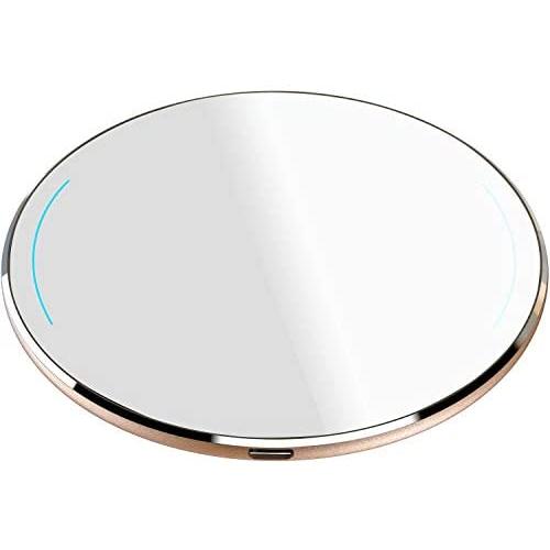 TOZO W1 Wireless Charger Ultra Thin Aviation Aluminum CNC Unibody Fast Charging Pad Gold (NO AC Adapter)
