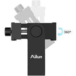 Ailun Tripod Phone Mount Holder Head Standard Screw Adapter Rotatable Digtal Camera Bracket Selfie Lens Monopod Adjustable Ring Light for Camcorder iPhone X XR Xs Max Galaxy s20, s20+ S20Ultra