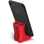 Fred 5216342 REBOOT Silicone Rain Boots Mobile Phone Stand, Red