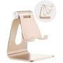 Adjustable Cell Phone Stand,2020 Update,Skejer Stand,Phone Holder,Table Stand,Dock,Aluminum Desktop Stand Compatible with iPhone Galaxy Edge All Smart Phone and Tablets Under 10 inches-Gold