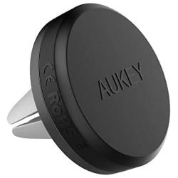 AUKEY Car Phone Mount Air Vent Magnetic Cell Phone Holder Compatible with iPhone X/8/8 Plus/7/7 Plus/6s Plus, Samsung Galaxy, LG, Nexus and More