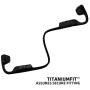 AfterShokz Titanium Open Ear Wireless Bone Conduction Headphones, Black, AS600BK, 2.3