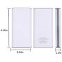 20000mAh Portable Power Bank Cell Phone Battery Pack Power Bank for iPhone, Samsung Galaxy and More with Dual Input Port and Double-Speed Recharging (White/Grey)