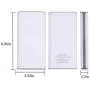 20000mAh Portable Power Bank Cell Phone Battery Pack Power Bank for iPhone, Samsung Galaxy and More with Dual Input Port and Double-Speed Recharging (White/Grey)