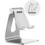 Adjustable Cell Phone Stand,Skejer Stand,2020 Update,Phone Holder,Table Stand,Dock,Aluminum Desktop Stand Compatible with iPhone Galaxy Edge All Smart Phone and Tablets Under 10 inches-Silver