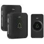 Wireless Doorbell, AVANTEK Mini Waterpoof Door Bell Kit Operating at 1000 Feet with 52 Chimes, 5 Volume Levels and LED Flash, Doorbell Chime with CD Quality Sound, Easy Setup