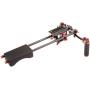 Neewer Portable Camera Movie Video Making System with Camera/Camcorder Mount Slider, Soft Rubber Shoulder Pad and Dual-Hand Handgrip for All DSLR Video Cameras and DV Camcorders Red