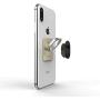 iRing with Hook for car or Wall mounting. Original AAUXX Cell Phone Grip Finger Holder, Mobile Stand, Kickstand, Car Mount Cradle for iPhone, Samsung, Android, Smartphones, Tablets.(Gold)