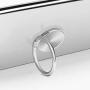 Finger Ring Stand,WATACHE 2 Pack CD Texture Magnetic Universal Metal Smartphone Finger Ring Grip Holder Kickstand for iPhone/iPad/Samsung/HTC/Nokia/Cellphones/Tablet, Silver/Black