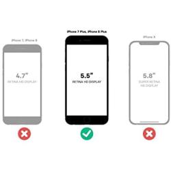 Lifeproof FRē Series Waterproof Case for Iphone 8 Plus & 7 Plus - (NOT compatible with iPhone 7 & 8) - Retail Packaging - Night Lite (Black/Lime)