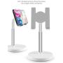 [2020 Upgraded] Cell Phone Stand, Height Angle Adjustable Phone Stand, Aenfor Thick Base Phone Holder Stand for Desk, Compatible with All Mobile Phones, White