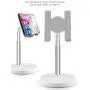 [2020 Upgraded] Cell Phone Stand, Height Angle Adjustable Phone Stand, Aenfor Thick Base Phone Holder Stand for Desk, Compatible with All Mobile Phones, White