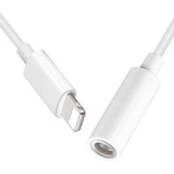 [Apple MFi Certified]2 Pack Apple Lightning to 3.5 mm Headphone Jack Adapter Connector Aux Audio Earphones/Headphone Dongle Stereo Cable for iPhone 7/7 Plus/8/8 Plus/X/Xs Xs Max/XR/11 Support iOS 13