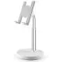 [2020 Upgraded] Cell Phone Stand, Height Angle Adjustable Phone Stand, Aenfor Thick Base Phone Holder Stand for Desk, Compatible with All Mobile Phones, White