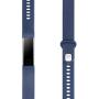 kwmobile Silicone Watch Strap Compatible with Huawei Honor Band 3 - Fitness Tracker Band with Clasp - Dark Blue