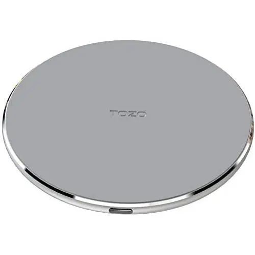 TOZO W1 Wireless Charger Ultra Thin Aviation Aluminum CNC Unibody Fast Charging Pad Gray (NO AC Adapter) TOZO W1 Wireless Charger Ultra Thin Aviation Aluminum CNC Unibody Fast Charging Pad Gray (NO AC Adapter)