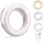 Selfie Ring Light, Oternal Selfie Light Rechargeable Portable Clip-on Selfie Fill Ring Light for iPhone Android Smart Phone Photography, Camera Video, Girl Makes up (White) Selfie Ring Light, Oternal Selfie Light Rechargeable Portable Clip-on Selfie Fill Ring Light for iPhone Android Smart Phone Photography, Camera Video, Girl Makes up (White)