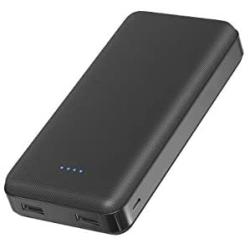 Portable Charger, 5V/2.1A 20000mAh Dual USB Power Bank External Battery Backup Pack, Compatible with iPhone 11/Xs/XR/X/8/7/6S/6 and More Android Smartphones