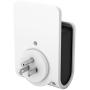 Link2Home EM-1601 Dual USB Port Power Adaptor with Smartphone Cradle, White