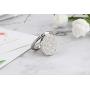 Cell Phone Finger Ring Holder, GREATQIQI Bling Crystals Phone Kickstand, 360° Rotation Metal Ring Grip Stand for Phones and Tablets (Silver)