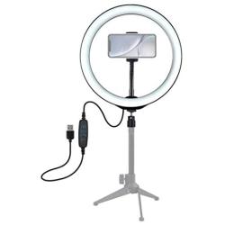 10.2 Inches Ring Light -Dimmable LED Ring Light Kit Photography Light Selfie Fill Light with Mobile Phone Holder for Vlog, Makeup, YouTube, Camera, Photo, Video