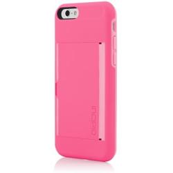 Incipio IPH-1185-PNK iPhone 6S Case, Incipit Stowaway [Kickstand][Credit Card] Wallet Cover fits Both Apple iPhone 6, iPhone 6S - Pink/Light Pink