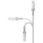 AmazonBasics Nylon Braided Lightning to USB A Cable, MFi Certified Apple iPhone Charger, Silver, 3-Foot AmazonBasics Nylon Braided Lightning to USB A Cable, MFi Certified Apple iPhone Charger, Silver, 3-Foot