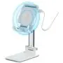 Wireless Charging Cell Phone Stand, Mini Foldable Adjustable Phone Holder, Bed Desk Tablet Mount (White) Wireless Charging Cell Phone Stand, Mini Foldable Adjustable Phone Holder, Bed Desk Tablet Mount (White)