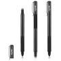 Digiroot Stylus Pens Disc & Fiber Tip Capacitive Stylus 2 in 1 Universal Stylus for iPad, iPhone, Capacitive Touch Screen Cell Phones, Tablets, Laptops with 6 Replacement Tips (Black & Blue)