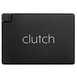 Clutch Charger Ultra Thin and Small Power Bank With Attached Cable, High-Speed Portable Smartphone Charger Compatible with iPhone, iPad and AirPods