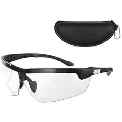 IN4 Care Tactical Eyewear, Sport Outdoor Antisfog Safety Glasses & Hard Shell Case - Unisex Shooting Glasses Cycling,Driving,Hiking,Fishing,Hunting